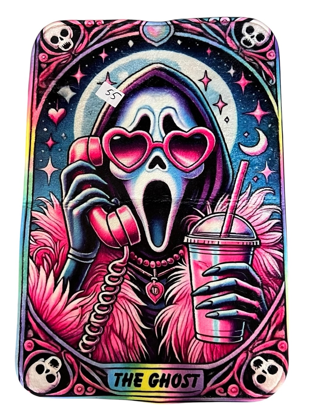 2/$35 NEW The Ghost Memory Foam Bath Mat | Pink Gothic Rug | 23.5” x 34”